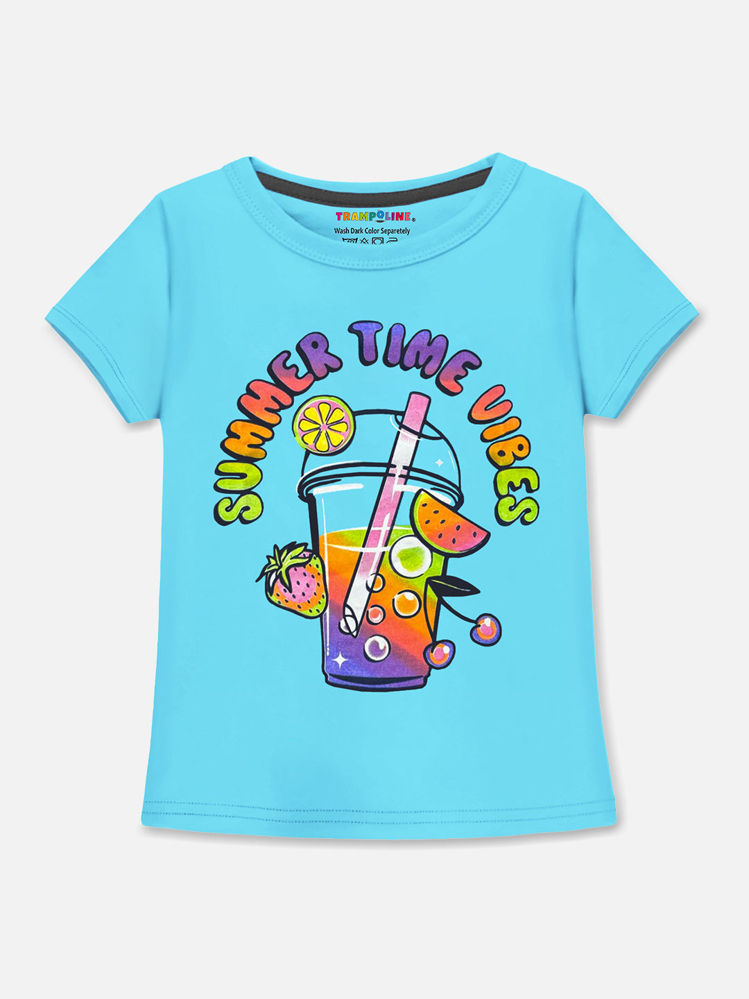 Aqua & Black 'Summer Vibe' Quad Set