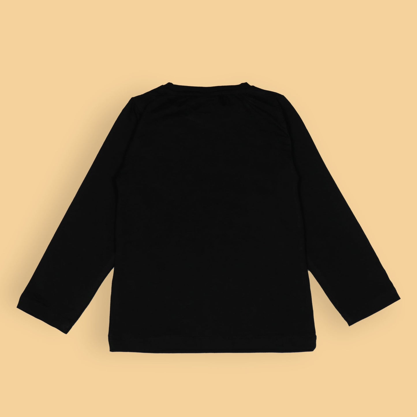 Ollypop Black 'GOODS SOCIETY VIBE' Placement Print Cotton Full Sleeve T-Shirt