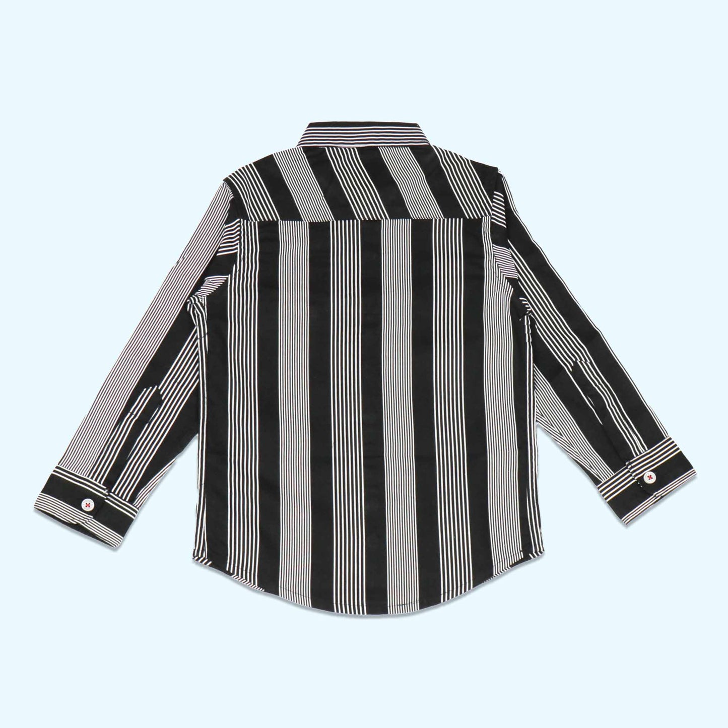 Jash Kids Boys Black Checked Full Sleeve Cotton Blend Shirt