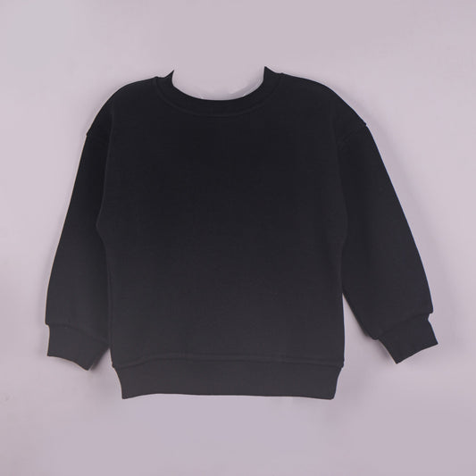 Everyday Essential: Little Kangaroos Black Sweatshirt with Soft Cotton Touch