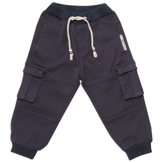 Little Kangaroos Classic Black Cargo Pants – Style Meets Comfort for Boys