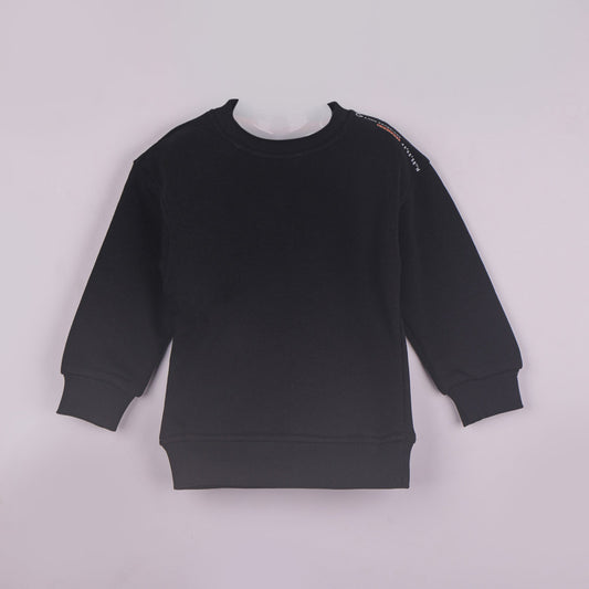 Chic & Snug – Boys’ Black Sweatshirt with Print