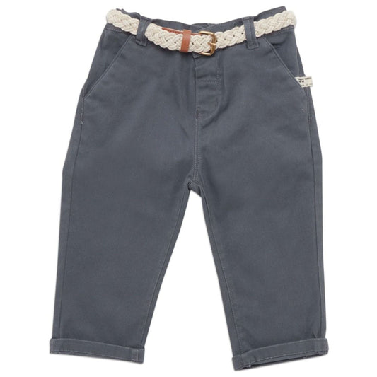 Little Kangaroos Boys’ Black Comfort Pants with Belt