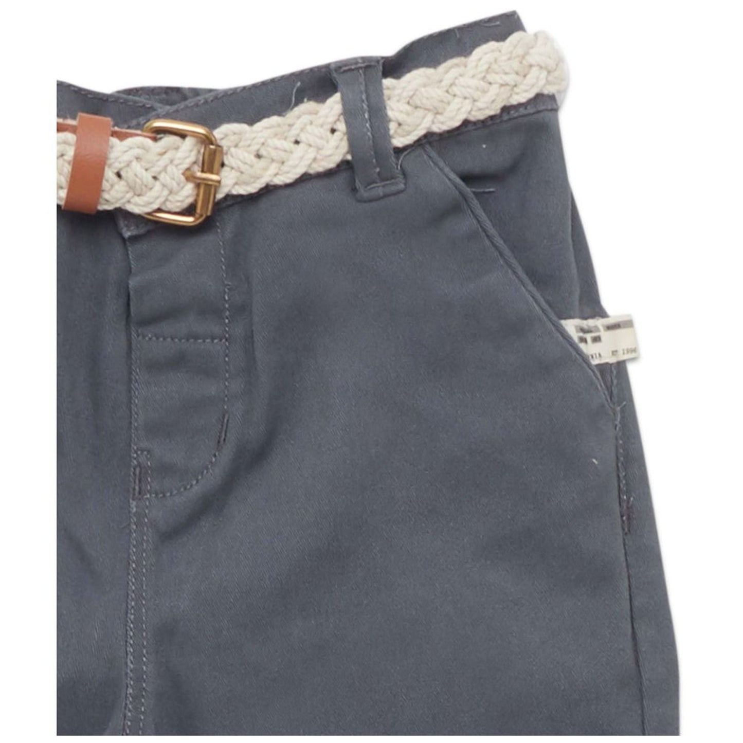 Little Kangaroos Boys’ Black Comfort Pants with Belt