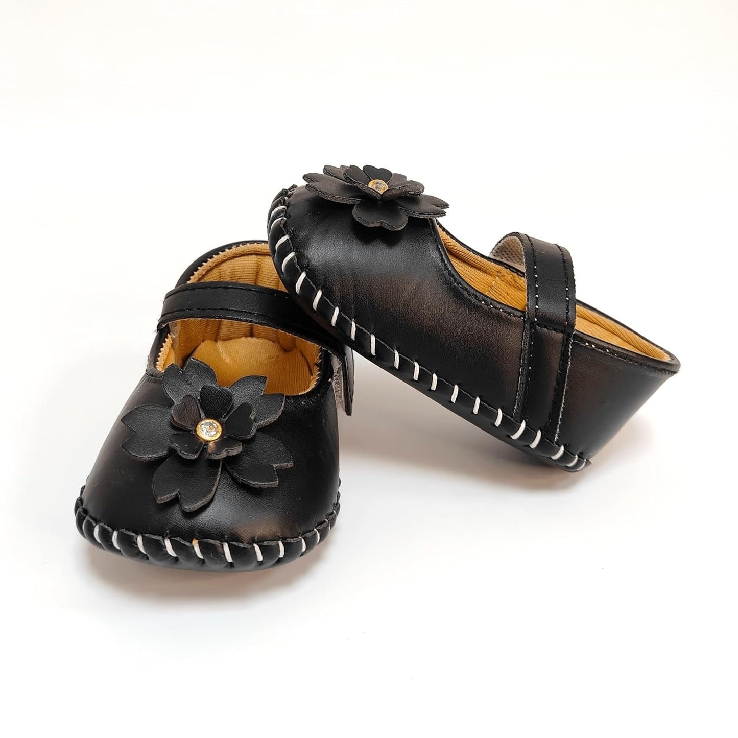 Nuluv Baby Girl Booties – Soft Infant Shoes for Girls | 1 Pair | Black