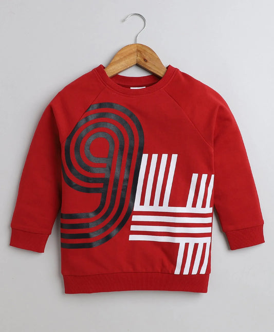 Stylish Layers for Little Legends - Red Sweatshirt