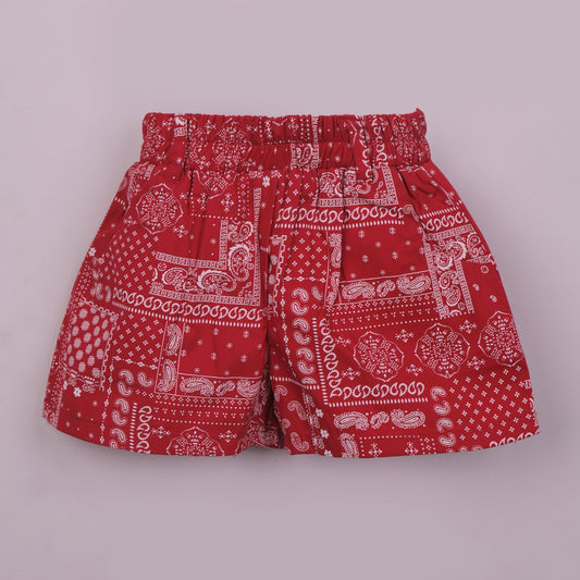 Fun & Fashion: Orrigany Red Girls’ Top and Shorts with Headband | Smart Outdoor Essential