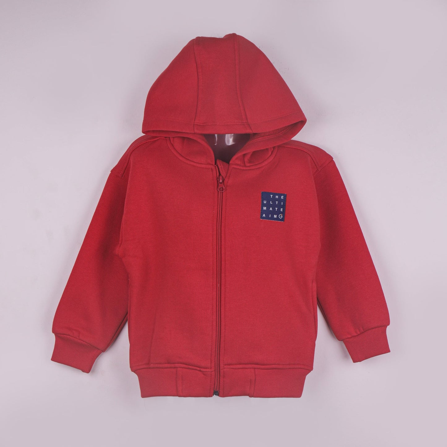 Little Kangaroos Boys’ Winter Essential – Red Zip Sweatshirt