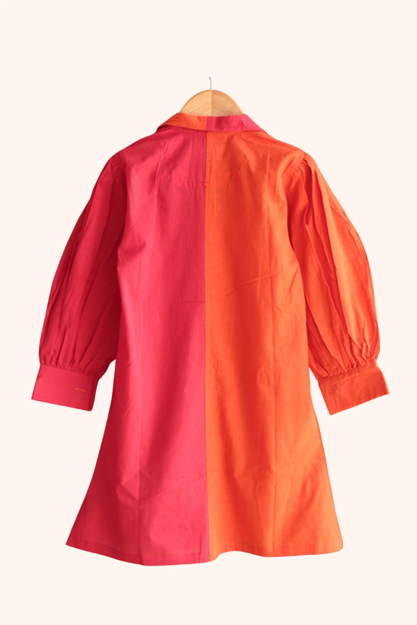 Bright Days Red Solid Polo Shirt – Peekaboo Soft Cotton, Full Sleeve Design