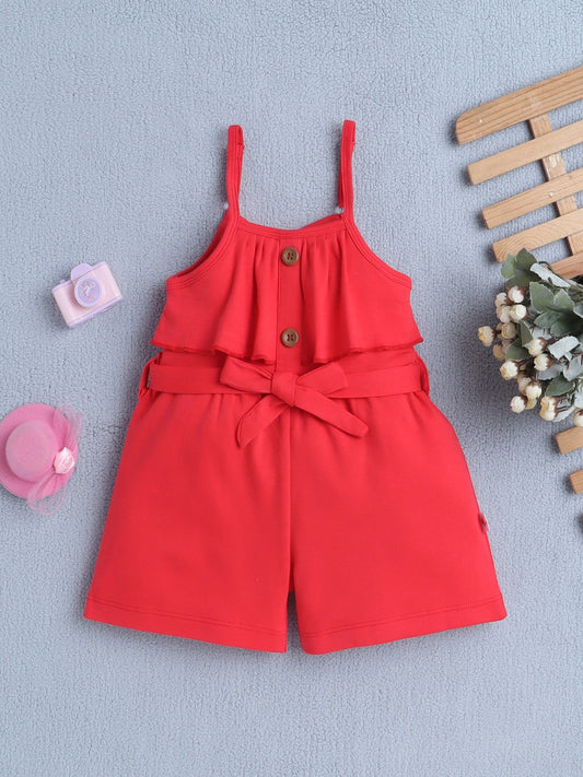 Bumzee’s cotton jumpsuit with belt: stylish, comfy, and summer-ready for girls on the go!