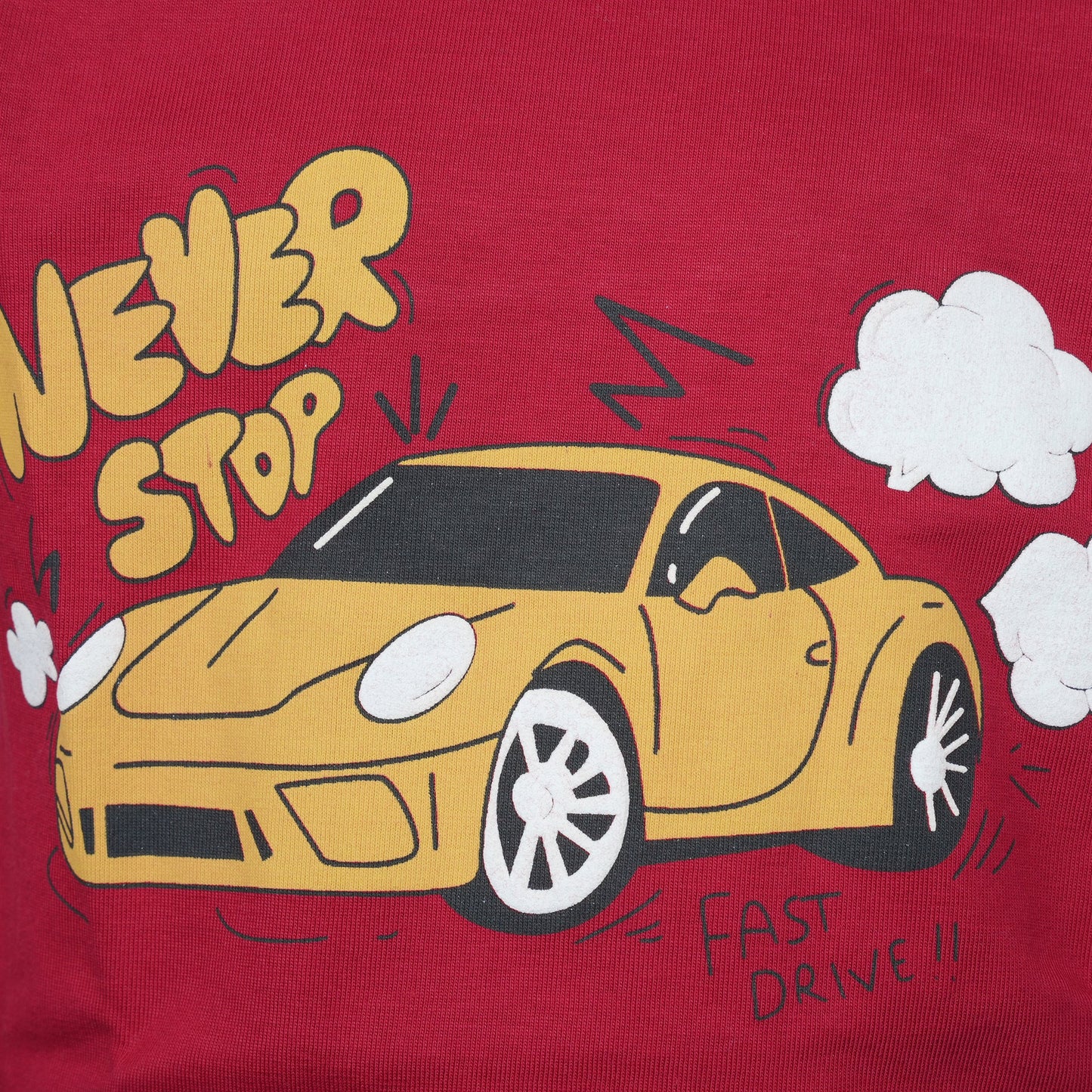 Never Stop Tee – Big Premier Full Sleeve Cotton T-Shirt