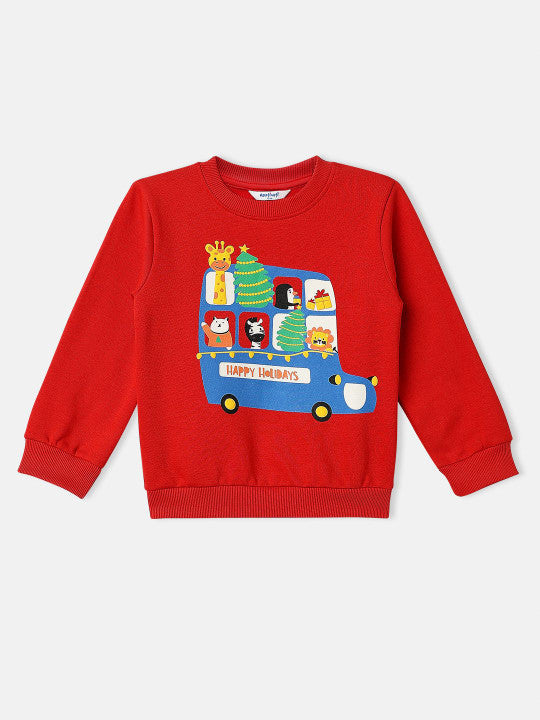 Happy Holidays Red Winter Sweatshirt