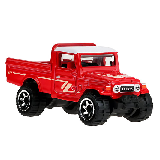 Hot Wheels Toy Truck, 1:64 Scale Die-Cast Toyota Vehicle Toyota Land Cruiser with Elevated Deco