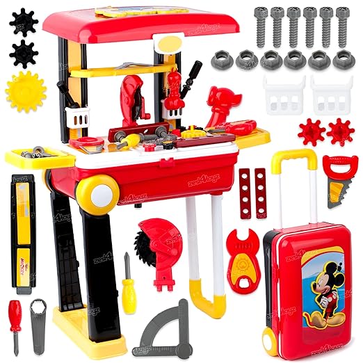 Kids Tool Set – Pretend Construction & Building Role Play Kit – Fun for Ages 3+