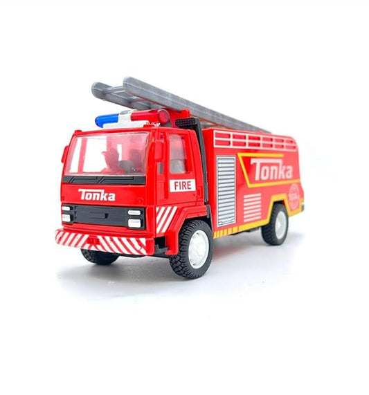 CENTY Tonka Fire Fighter Toy in Pull Back Action for 3Y Red Colour