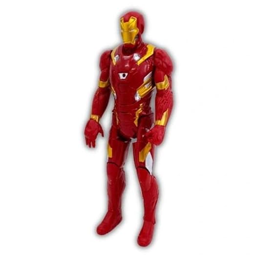 Iron-Man Figurine 12" – Lights & Sounds – Action Play Figure for Kids