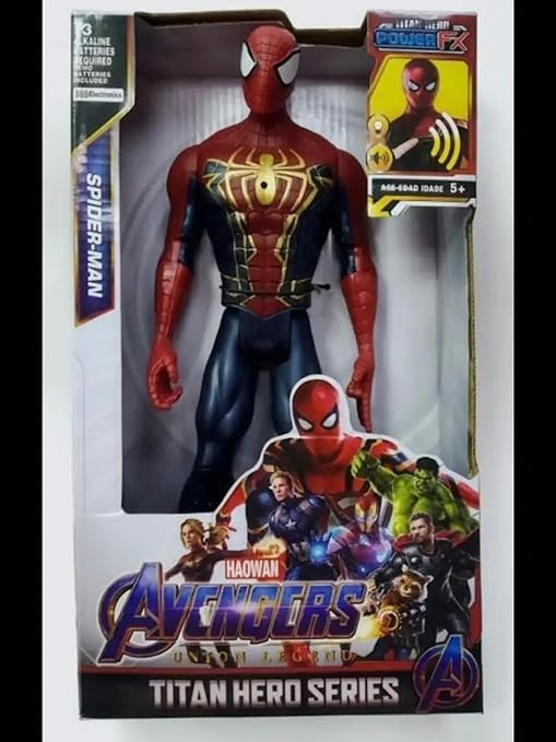 12" Spiderman Titan Hero Figure – Light & Sound Infinity War Collectible