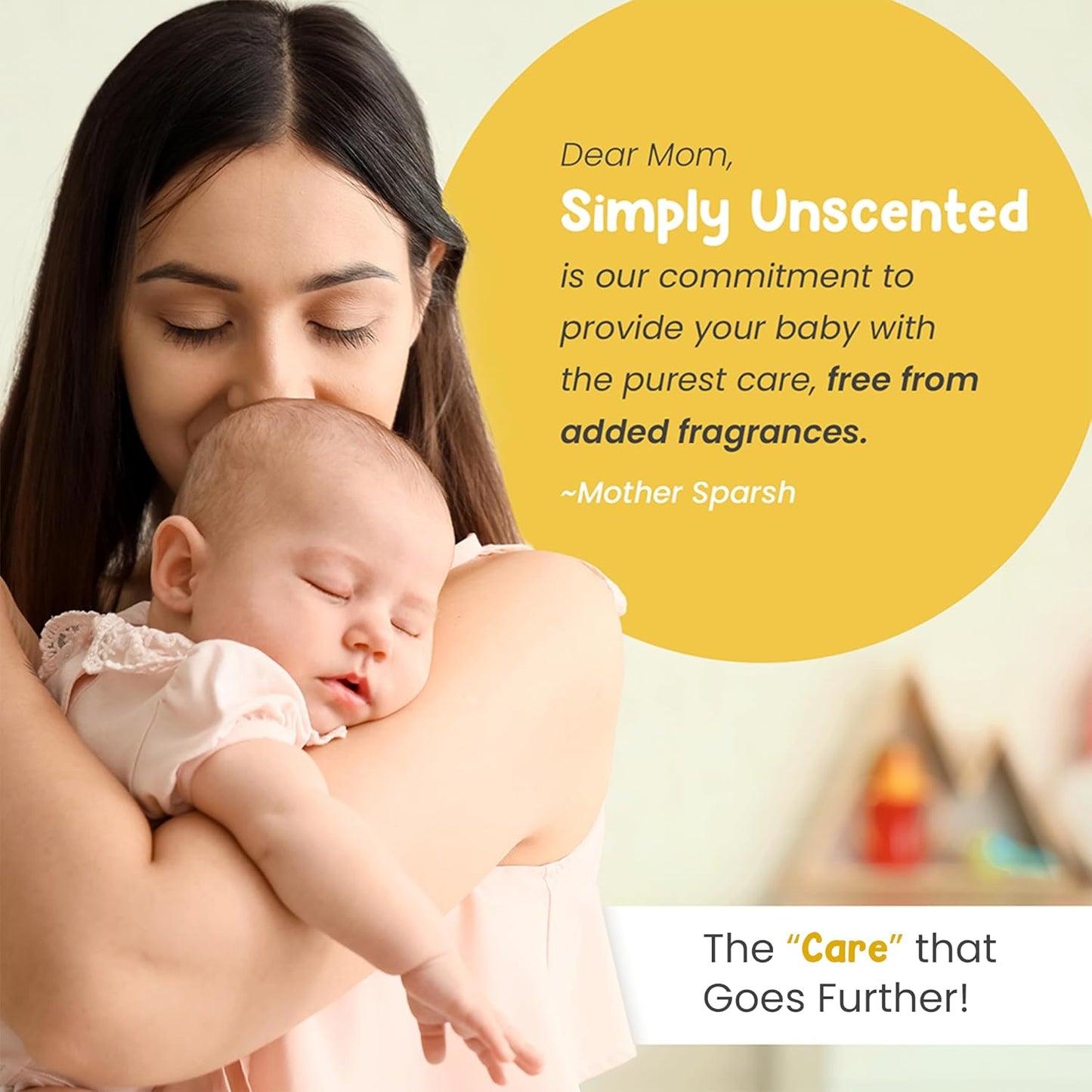 Mother Sparsh Simply Unscented Baby Shampoo With Natural Oatmeal- 400ml