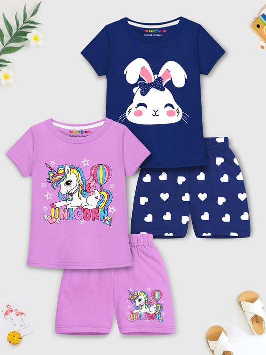 Magical Sparkle! 2-Pack Unicorn T-Shirt & Shorts Set