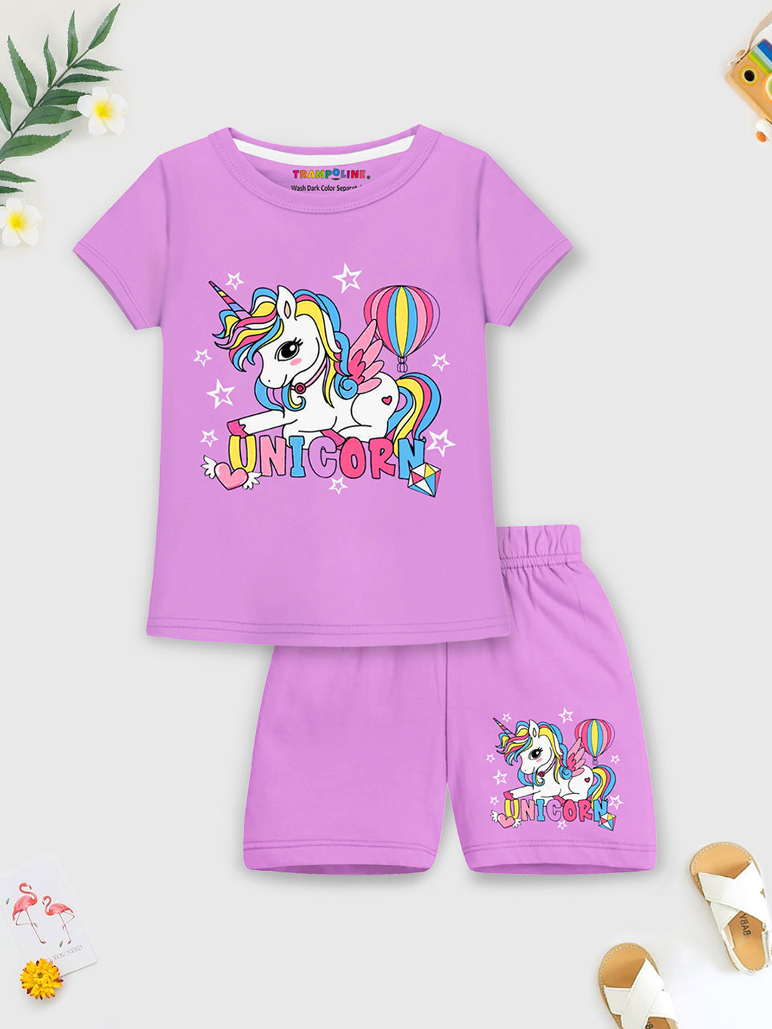 Magical Sparkle! 2-Pack Unicorn T-Shirt & Shorts Set