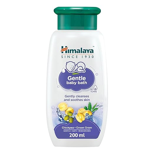 Himalaya Gentle Baby Wash, 200ml, No Tears Formula, Chickpea & Green Gram