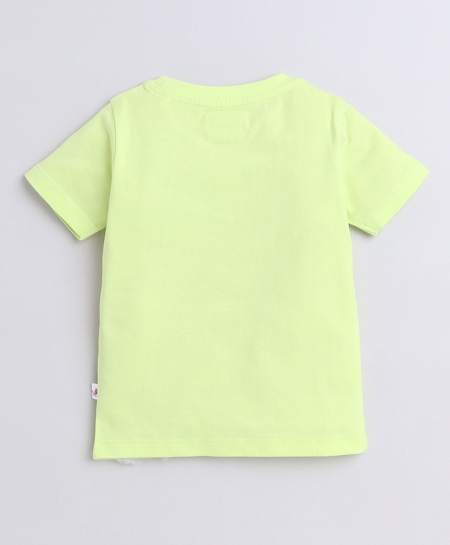 Adventure awaits in Bumzee’s boys’ 2-pack tees—navy and neon green with bold prints!