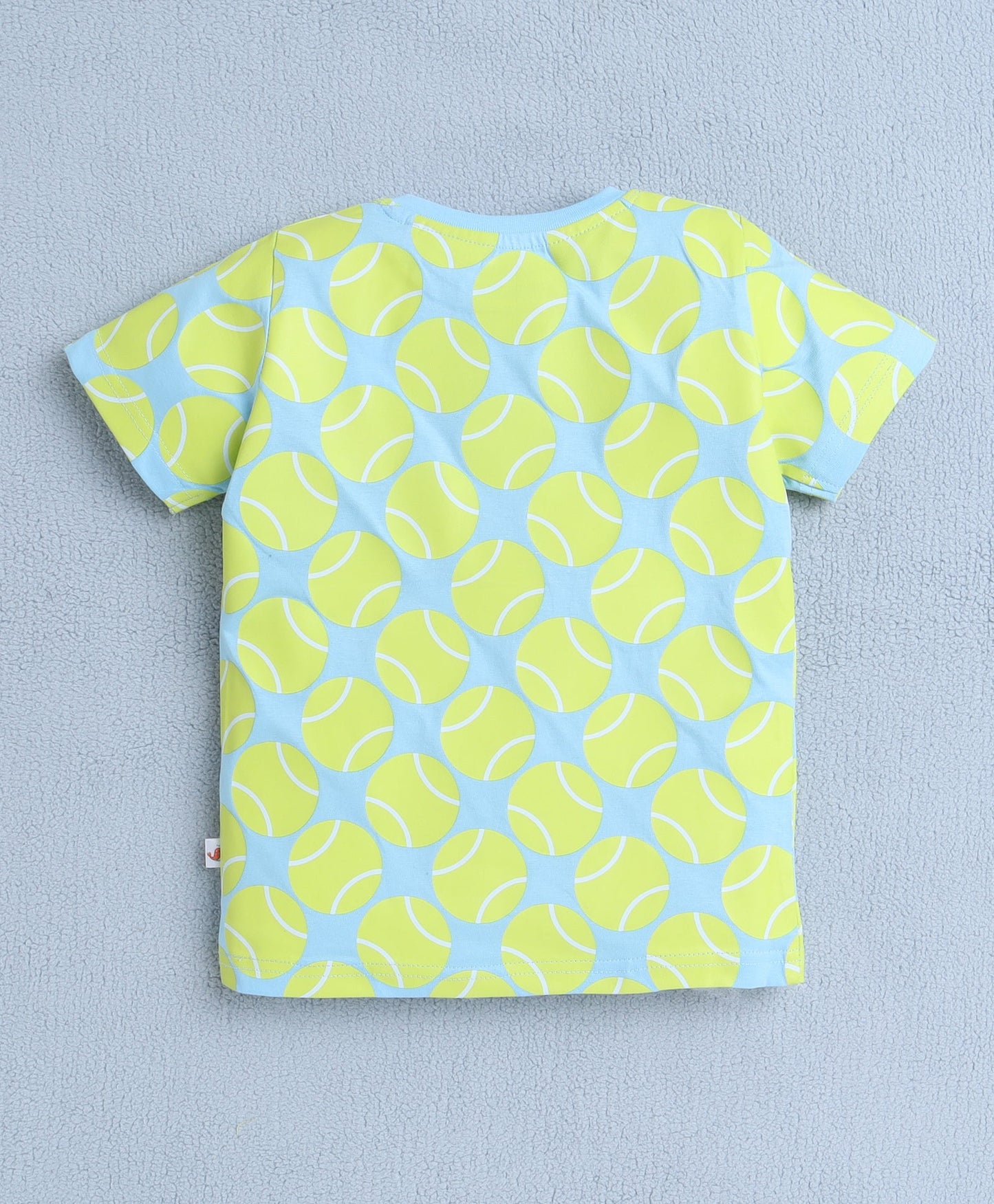 Game On! Bumzee Boys’ “Kick the Ball!” Cotton T-Shirt Pack – Navy Blue & Neon Green