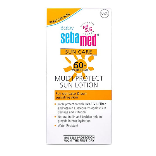 Sebamed Baby Sun Lotion, pH 5.5, Triple Protection, Water & Sweat Resistant, 200ml