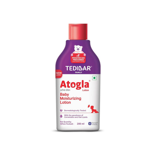 Atogla Baby Lotion by Tedibar Family – Clinically Recommended Moisturiser for Baby Skin, 200ml