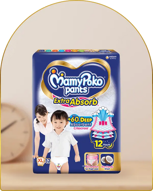 MamyPoko Pants XL 52 Count – Extra Absorb, 12-Hour Protection