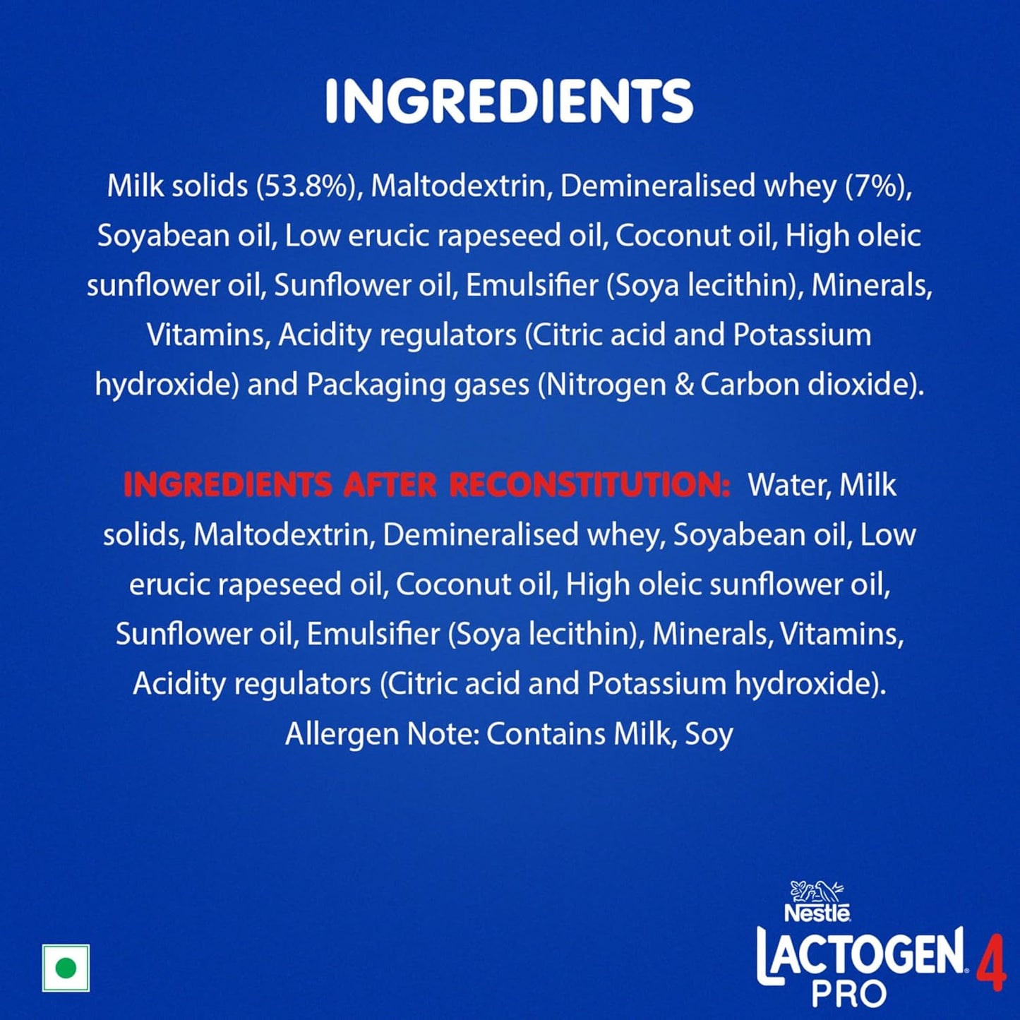 Lactogen Pro 4, Follow-Up Formula With Iron, Whey Protein And Vitamins - 400g