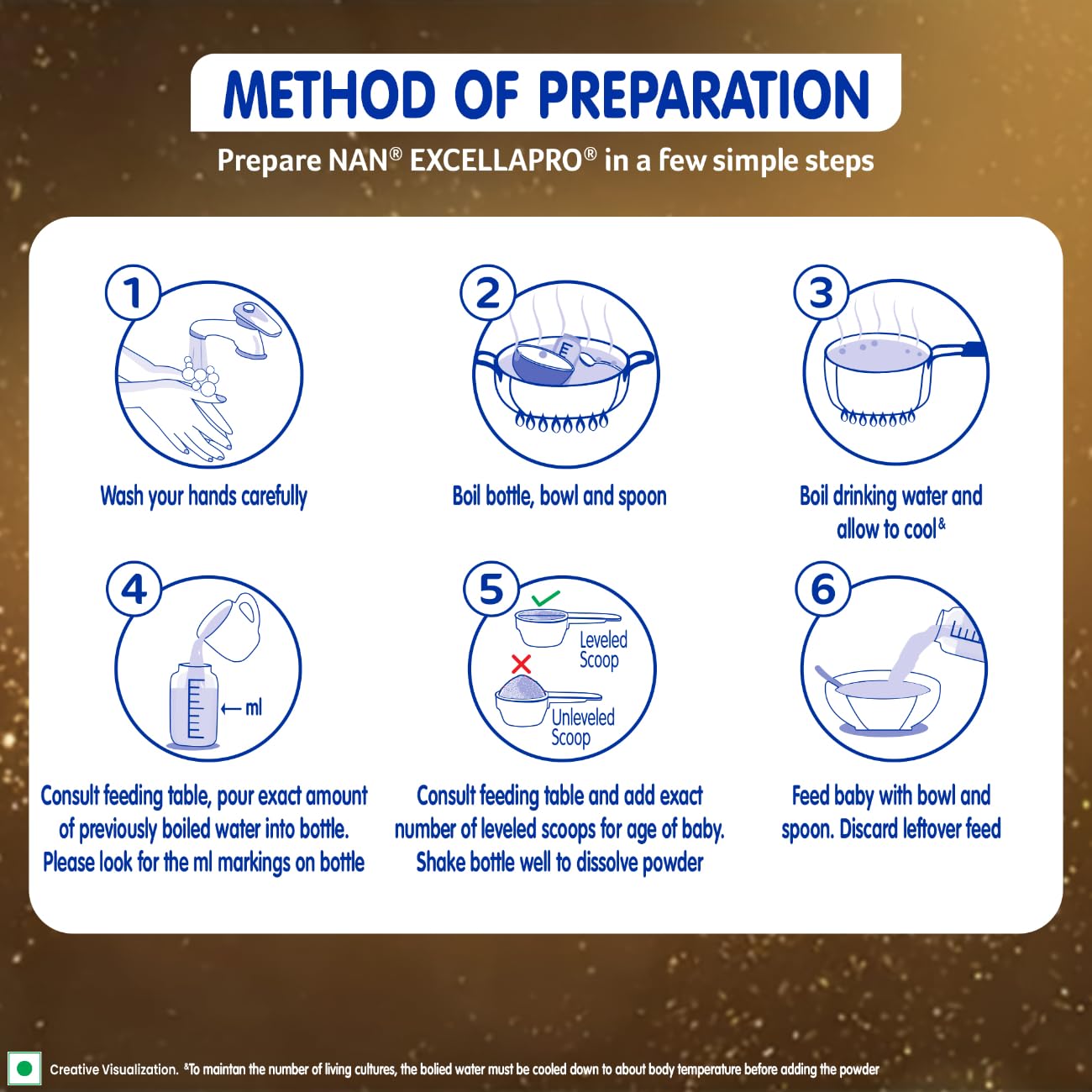 Nestle EXCELLAPRO Stage 1 Milk Powder with HMOs & Probiotic for Babies (Up To 6 Months), 400g Tin With Smartlid