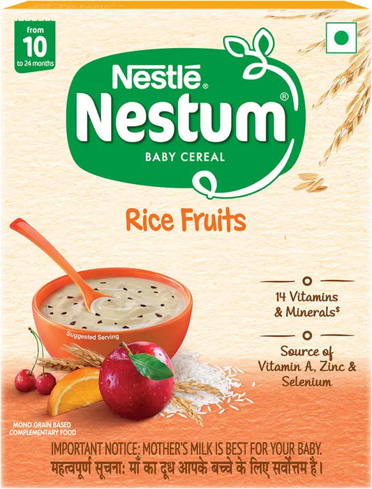 Nestle Nestum Baby Cereal - Rice Fruits - 300 gm