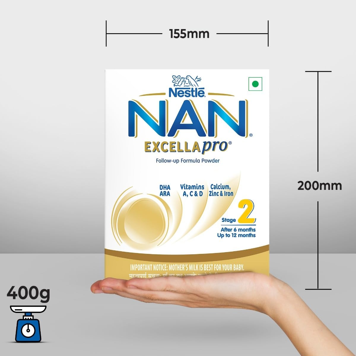 Nestle Nan Excellapro Follow-Up Formula Stage 2 (After 6 Months) Powder, 400 g