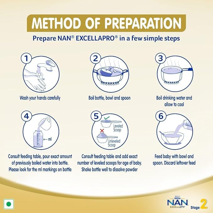 Nestle Nan Excellapro Follow-Up Formula Stage 2 (After 6 Months) Powder, 400 g