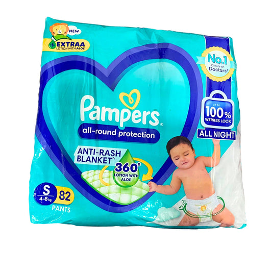 Pampers All-Round Protection Pants, Small 82 count (4 - 8 kg)