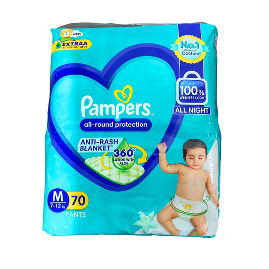 Pampers All-Round Protection Pants, Medium 70 count (7 - 12 kg)