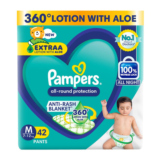 Pampers All-Round Protection Pants, Medium 42 count (7 - 12 kg)