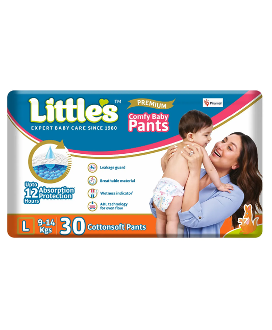 Little's Comfy Baby Pants Diapers Large Size-  30 Pieces