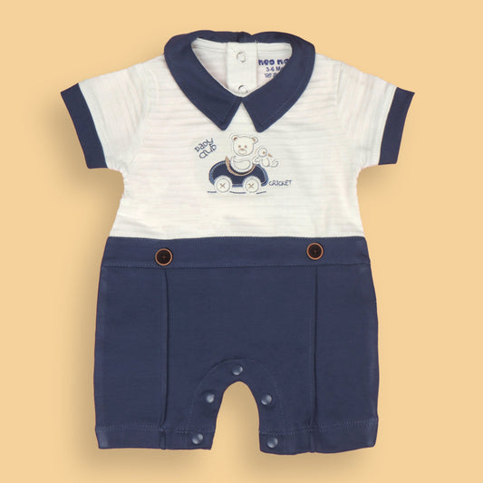 Kids’ Navy Blue SmoothSense Romper - Perfect for Smart Outdoor & Festivals