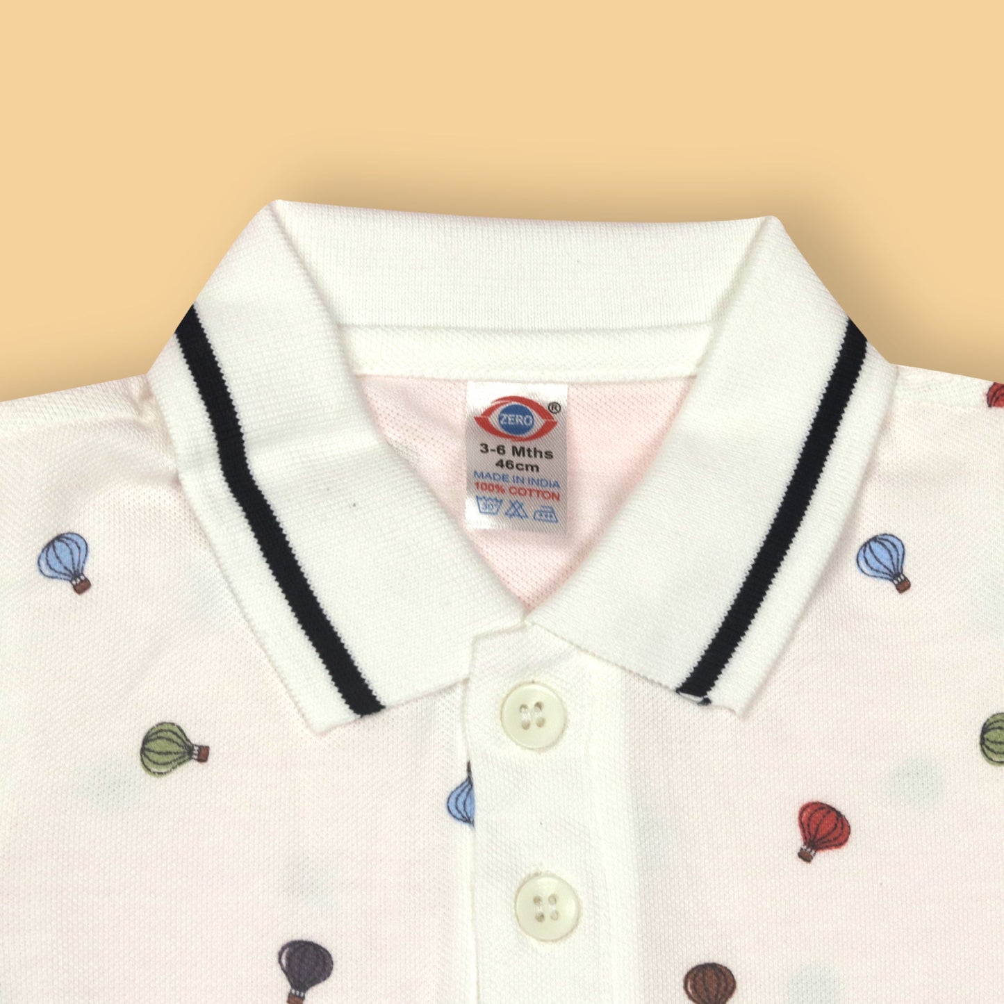 Zero Boys Navy Blue Cotton Printed Collar Neck T-shirt