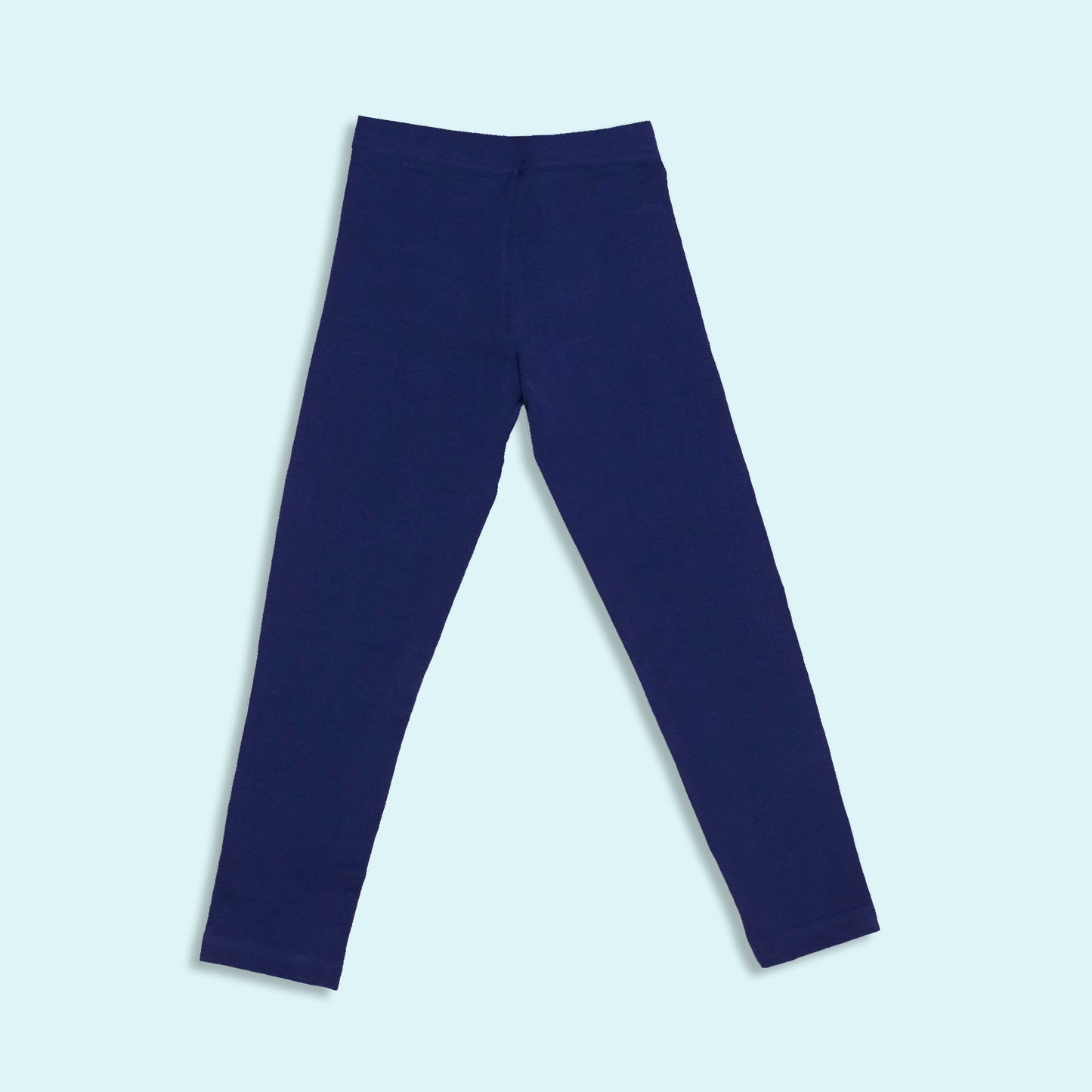 Body Care Girls Navy Blue Cotton Blend Full Length Leggings