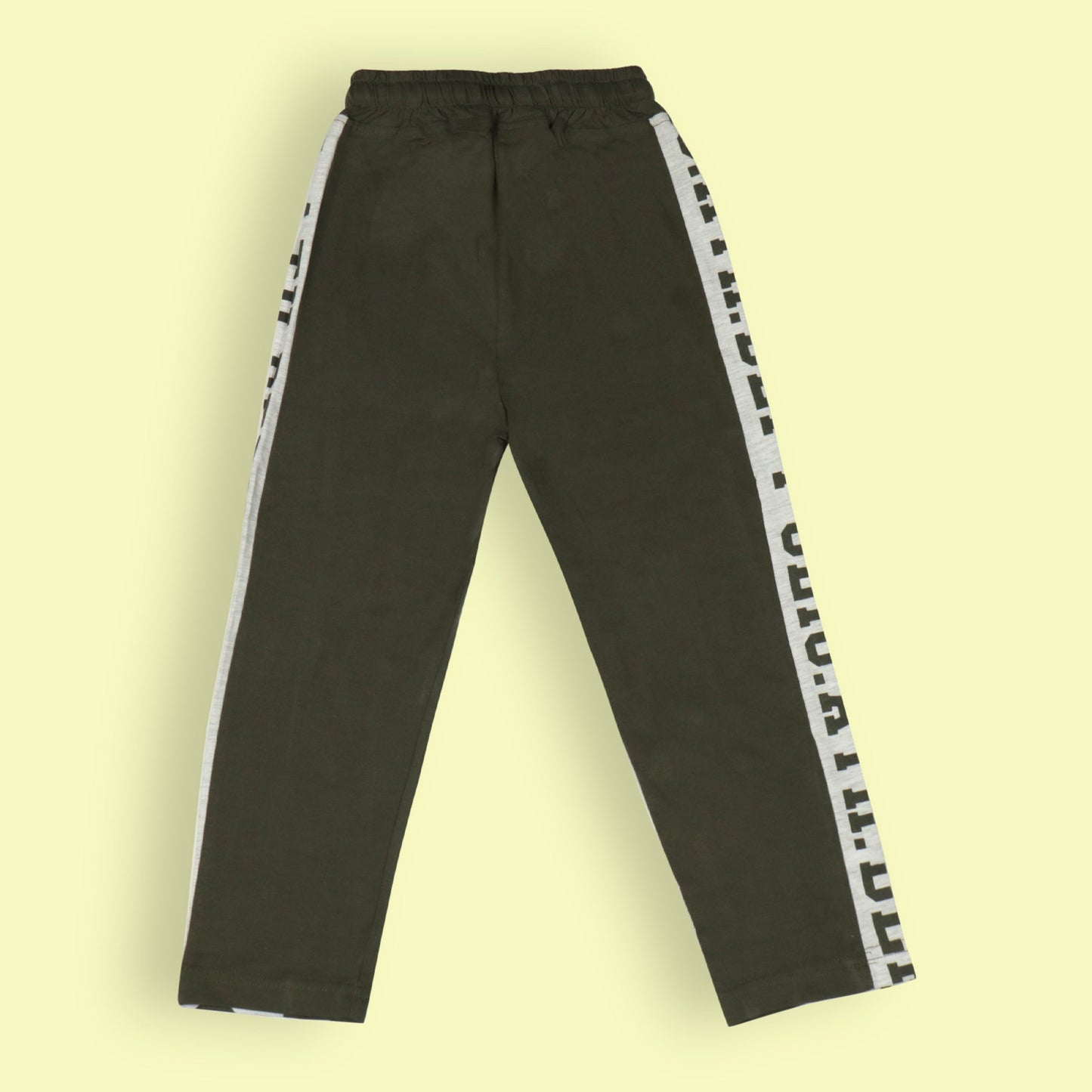 OlioKids Boy's Cotton Ankle-Length Regular Fit Track Pant