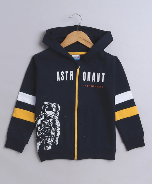 Laid-Back Navy Blue Looks. All-Day Comfort In Cozy Sweatshirt With Hoodie