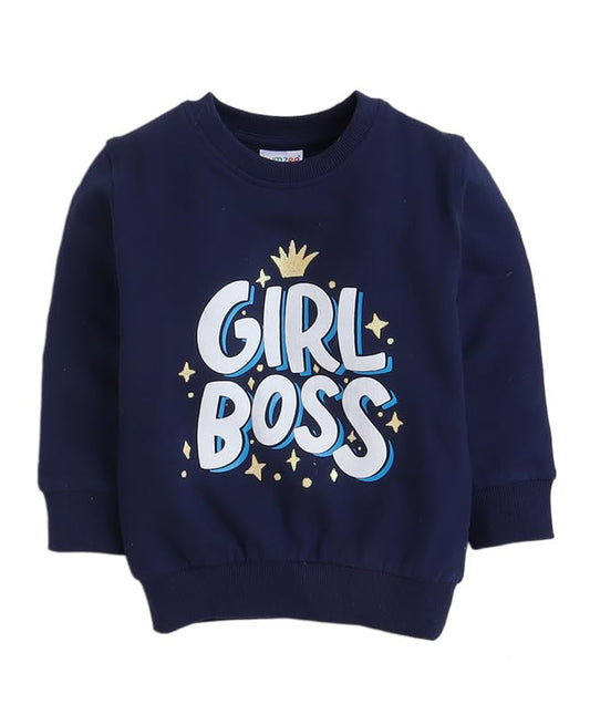 Comfy Navy Blue Sweatshirts for Little Queens