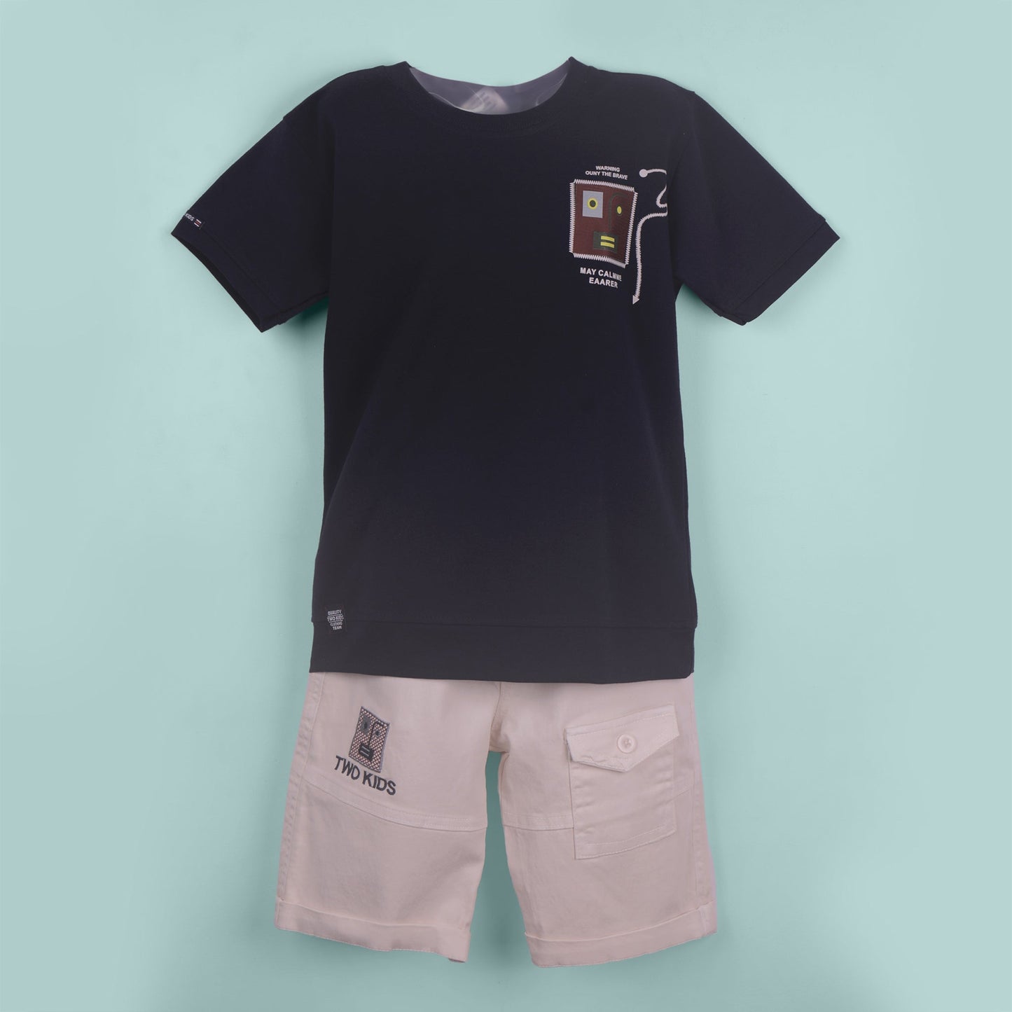 Smart & Trendy – Boys’ Navy Blue T-Shirt & Shorts Set by Concept
