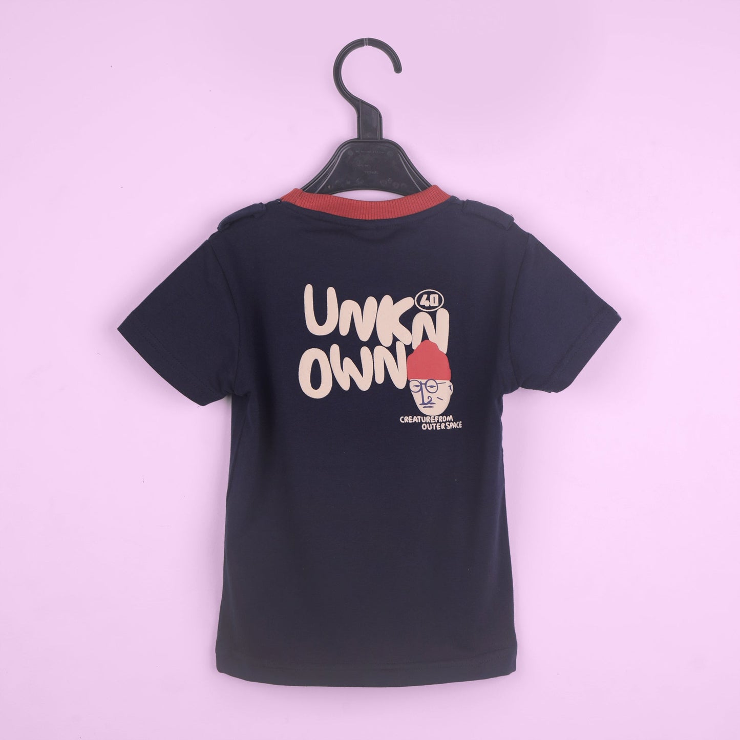 Galaxy Fun – Navy Cotton Tee with Shorts & Braces