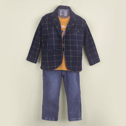 Street Style Star – Boys’ Navy Winter Fashion Set