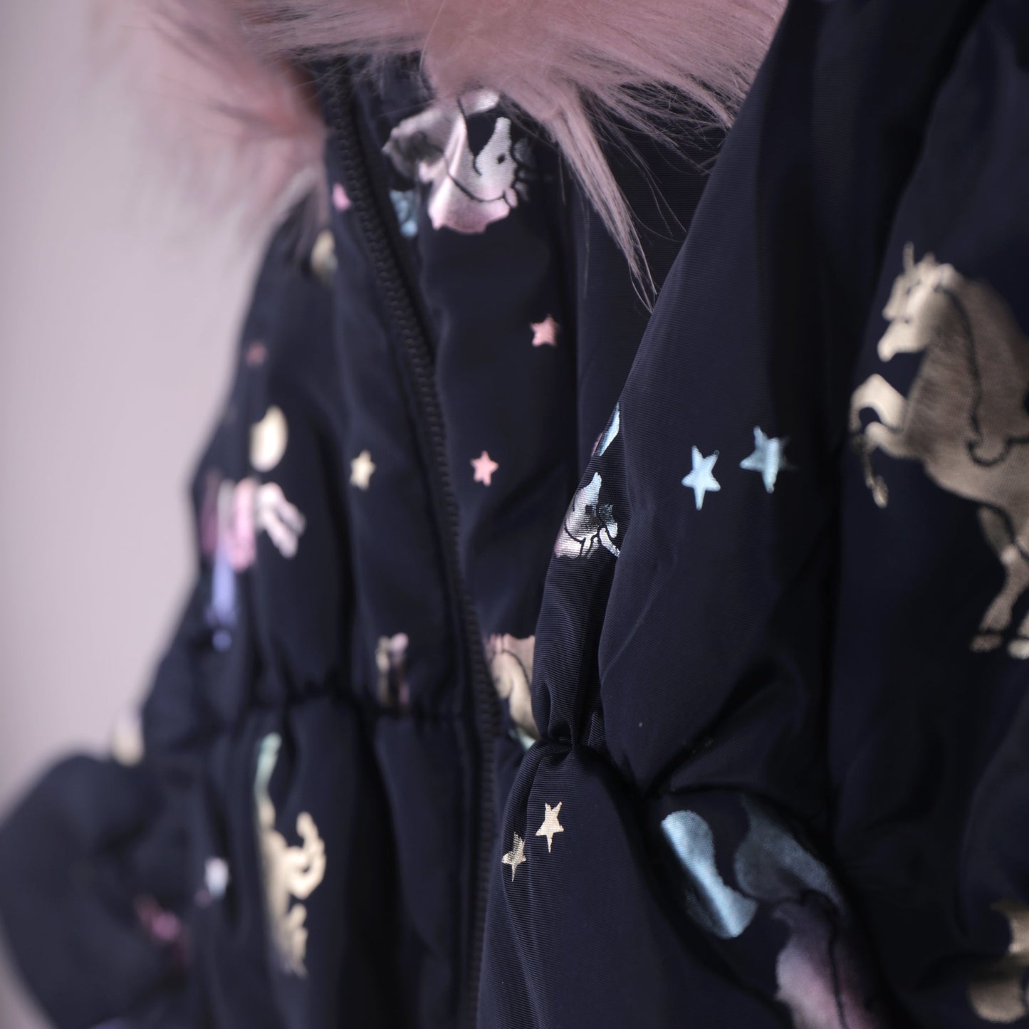 Cozy & Stylish: Navy Blue Quilted Jacket for Girls by Little Kangaroos | Smart Outdoor Wear