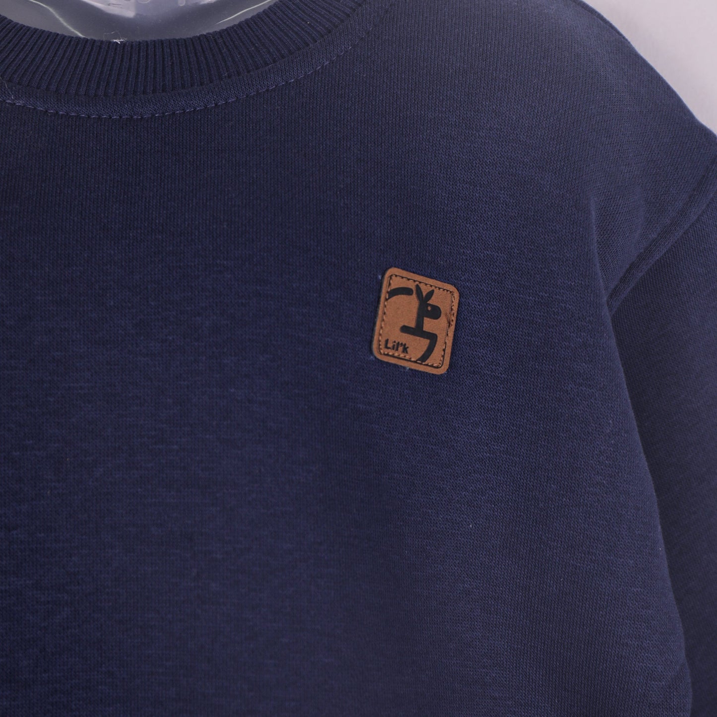 Playful Classic – Boys’ Navy Blue Solid Sweatshirt